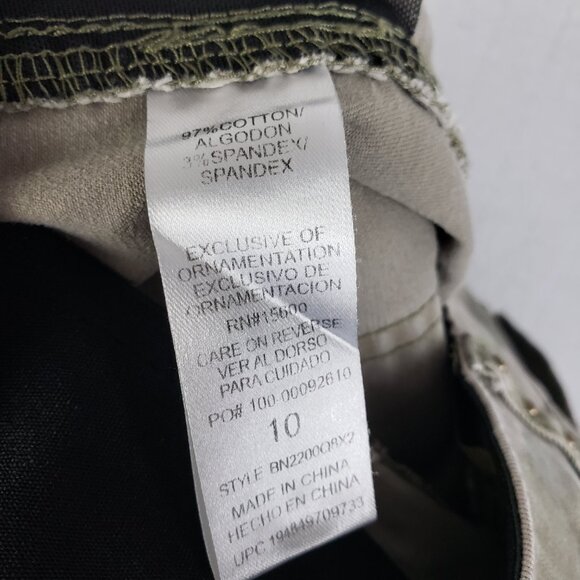 Democracy Jeans Pants Ab Technology Studded Ankle Camo Stretch Cargo size 10 - Picture 6 of 10